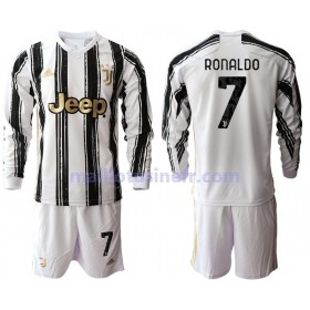 Maillot de Foot Juventus Cristiano Ronaldo 7 Domicile 2020-21 Manches Longues - Enfant